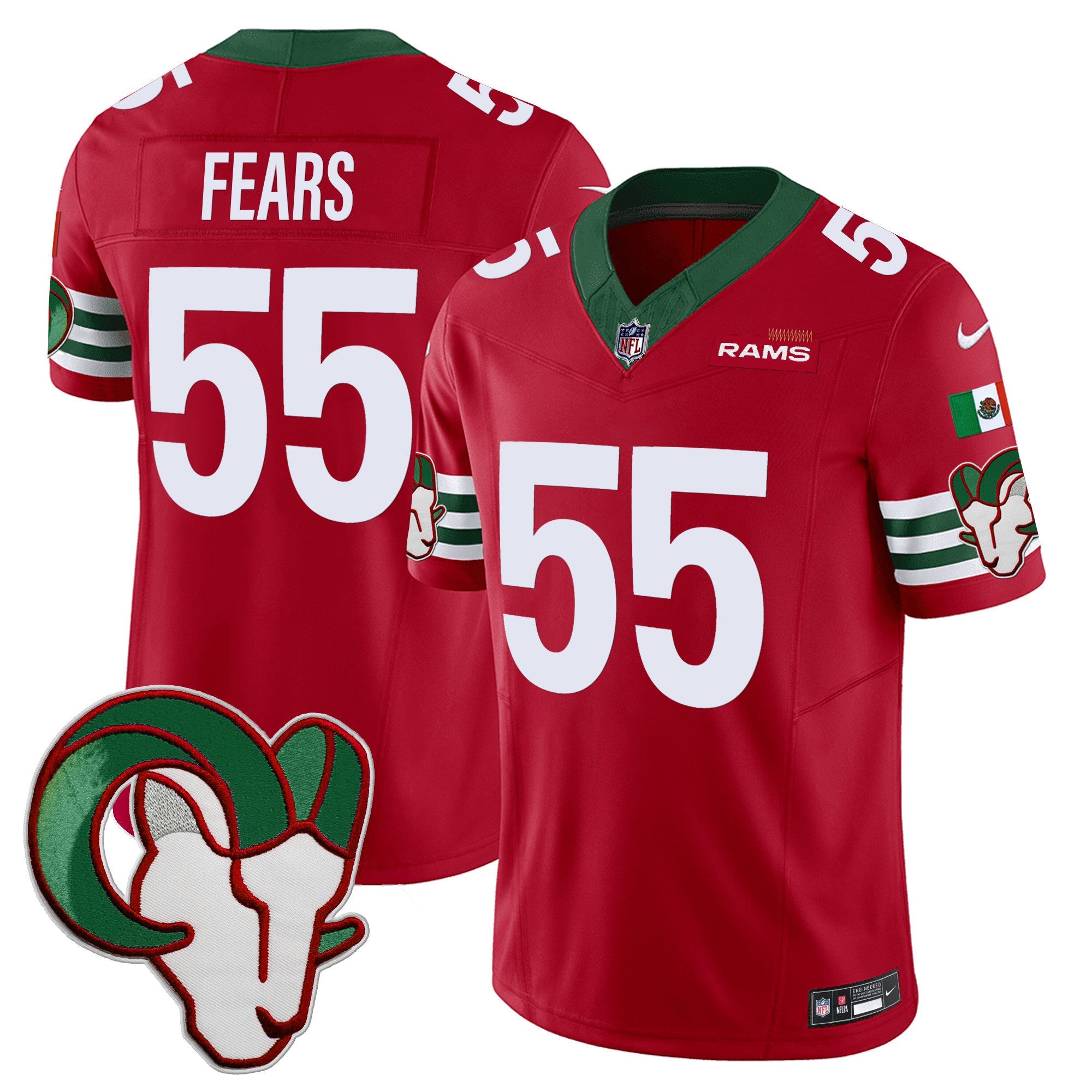 LAR Mexico Vapor Limited Jersey - Stitched