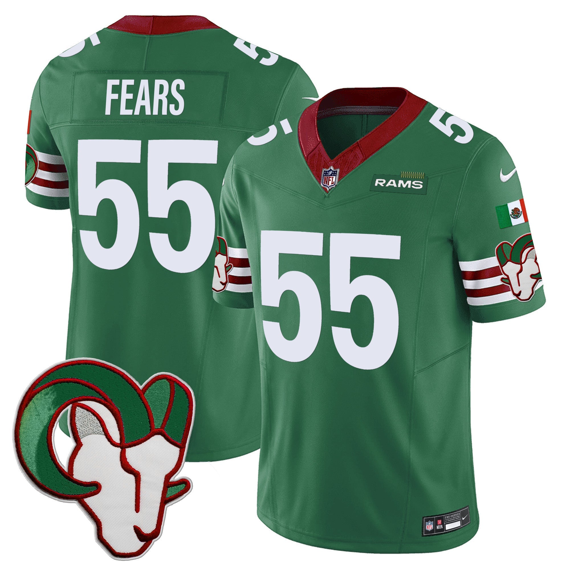 LAR Mexico Vapor Limited Jersey - Stitched