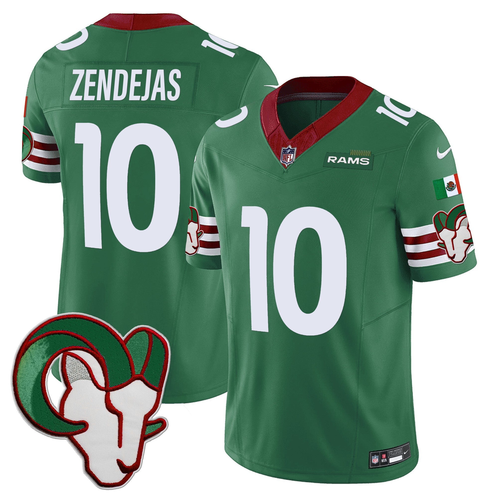 LAR Mexico Vapor Limited Jersey - Stitched