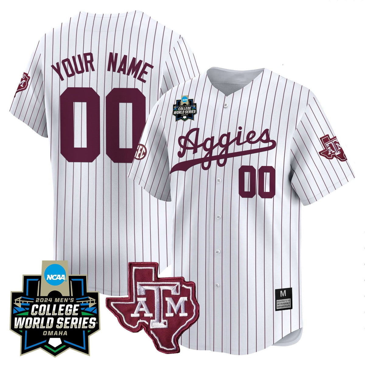 Aggies 2024 College World Series Vapor Premier Limited Custom Jersey