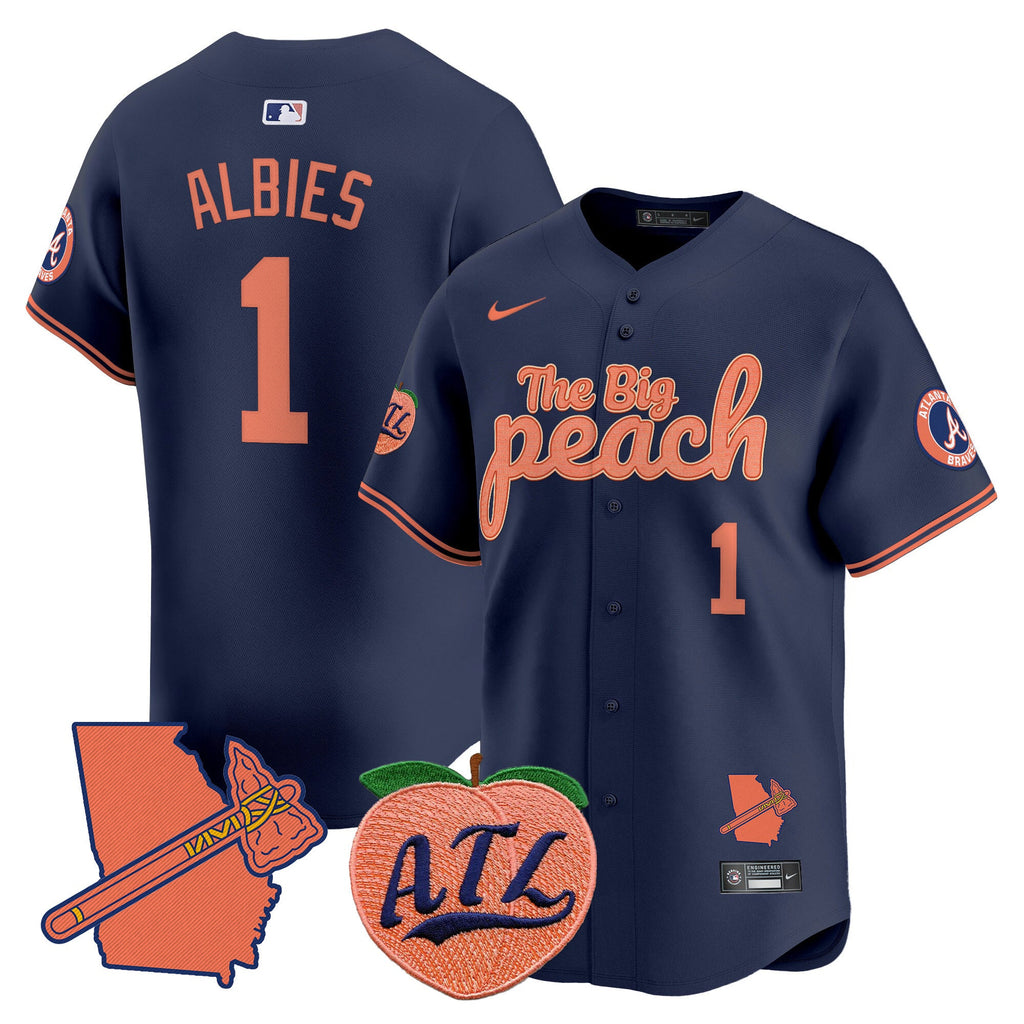 ATL The Big Peach Vapor Premier Limited Jersey - Stitched