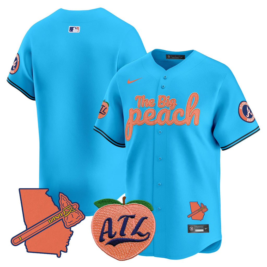 ATL The Big Peach Vapor Premier Limited Jersey - Stitched