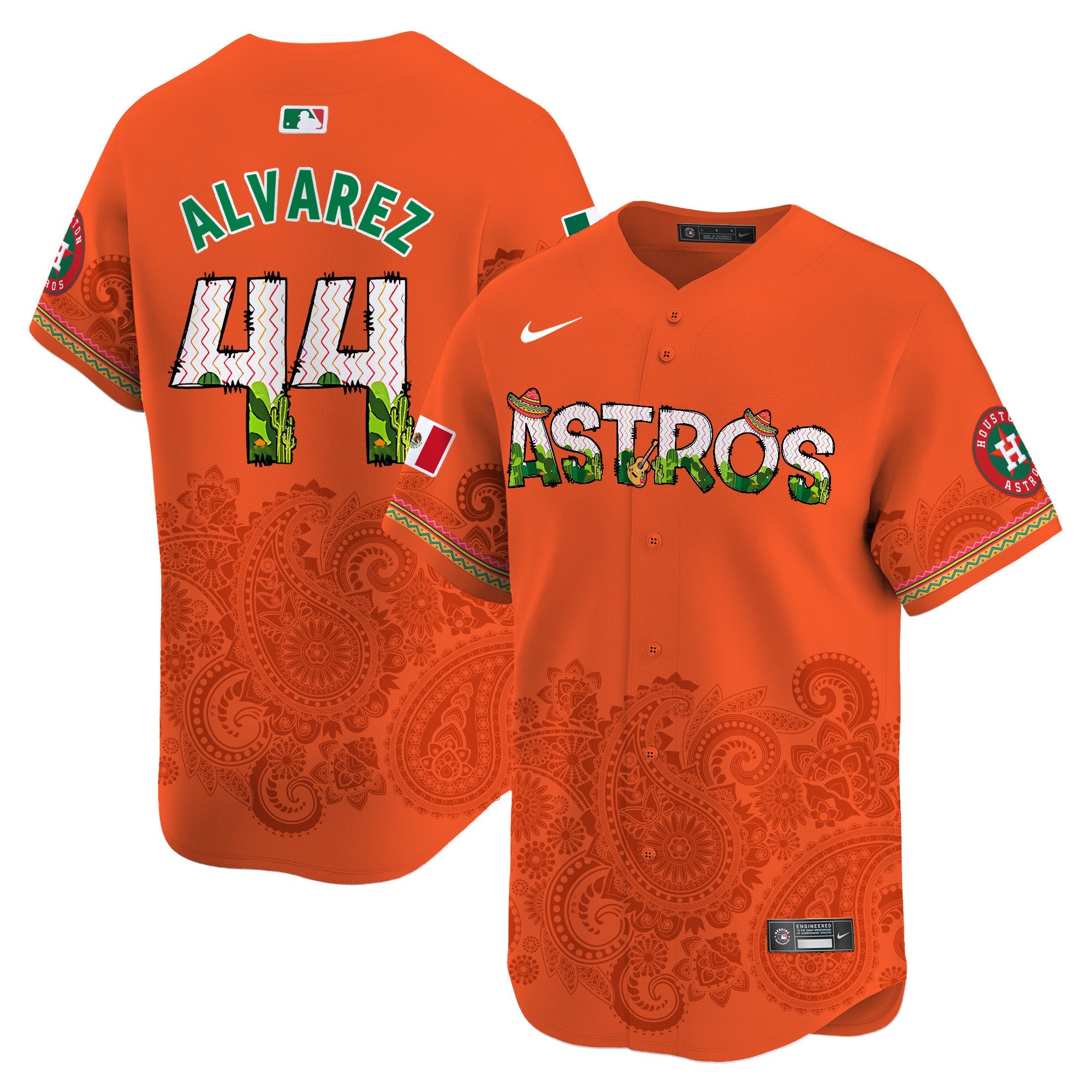 HOU Paisley Mexico Vapor Premier Limited Jersey V4 - Printed