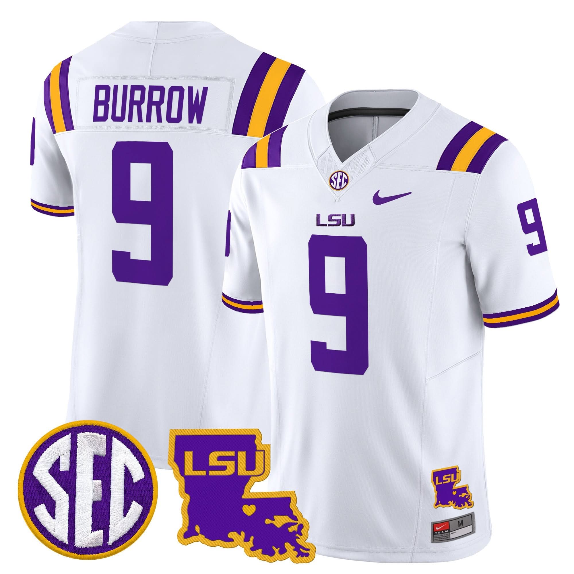LSU 2025 Louisiana Patch Vapor Limited Jersey