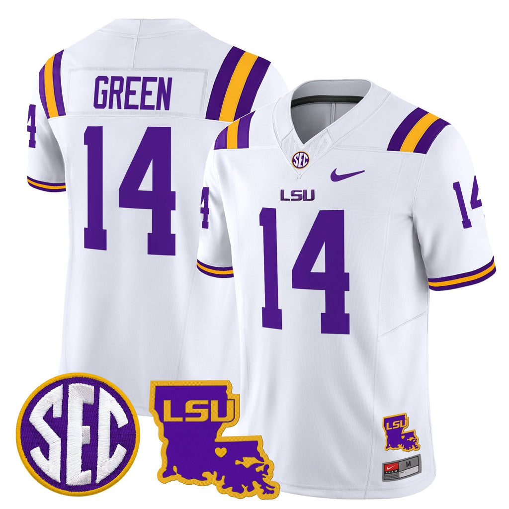 LSU 2025 Louisiana Patch Vapor Limited Jersey