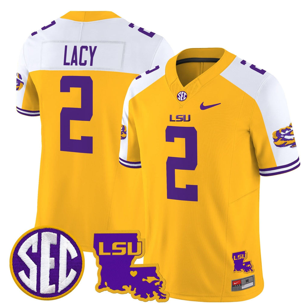LSU 2025 Louisiana Patch Vapor Limited Jersey