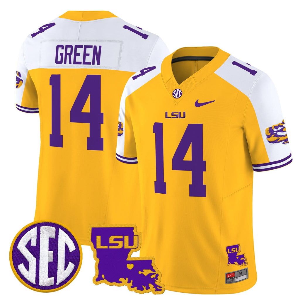 LSU 2025 Louisiana Patch Vapor Limited Jersey