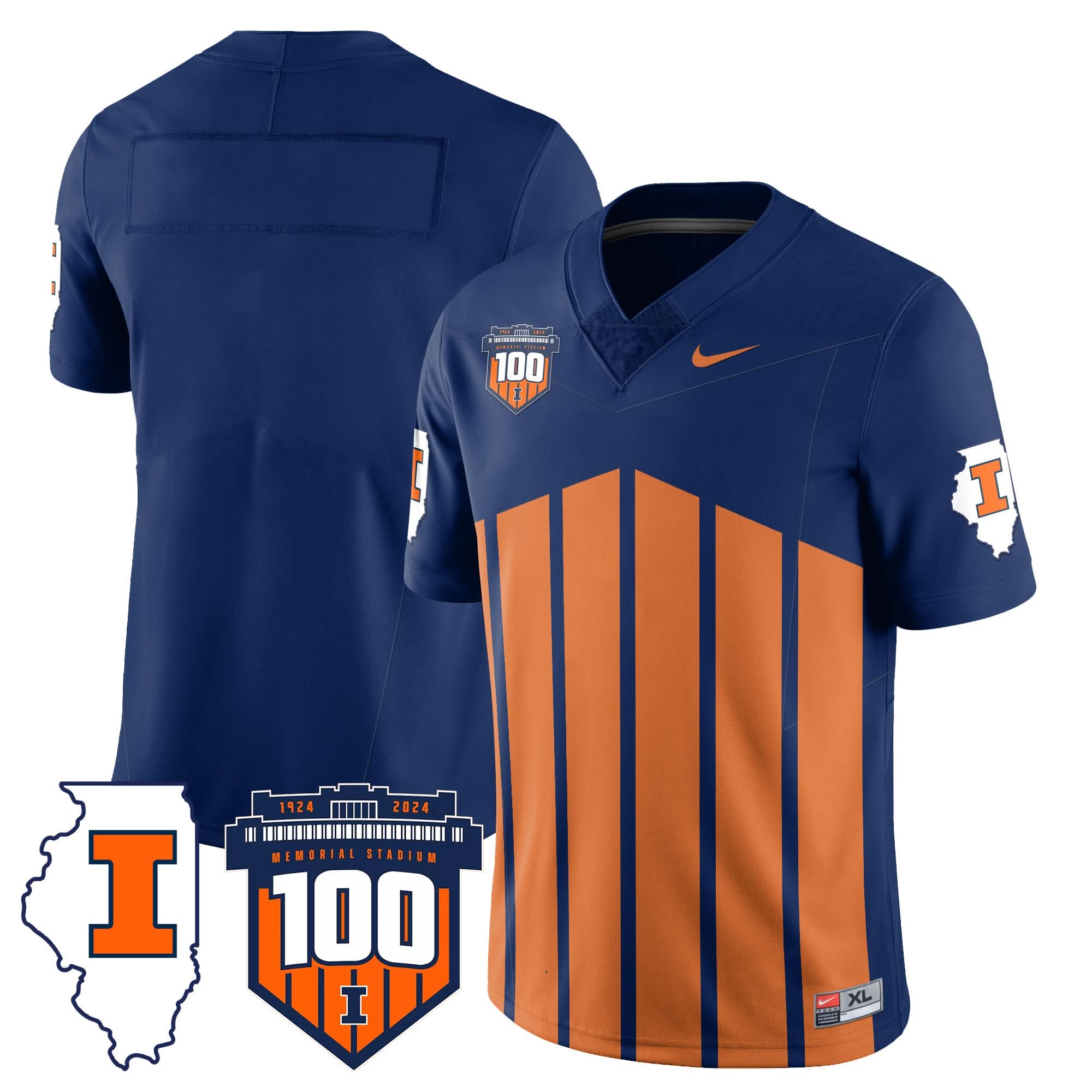 Illinois Football Vapor Jersey