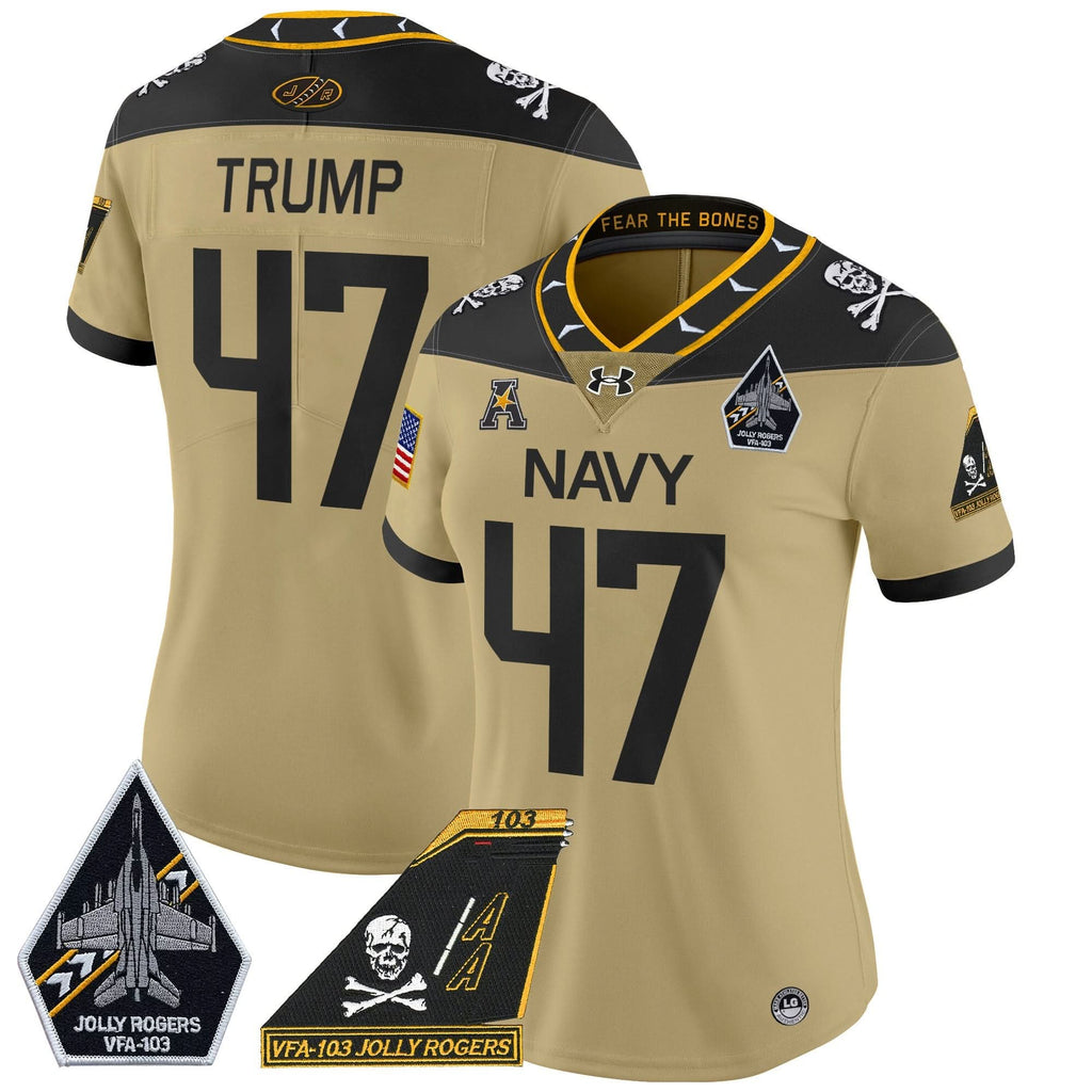 Women's NM 2024 Jolly Rogers Patch Vapor Limited Jersey - Stitched