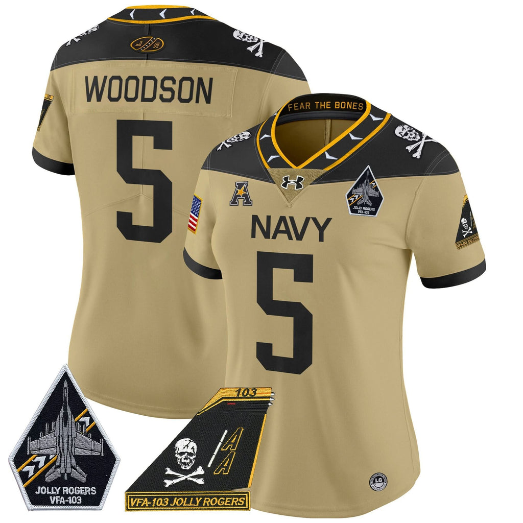 Women's NM 2024 Jolly Rogers Patch Vapor Limited Jersey - Stitched