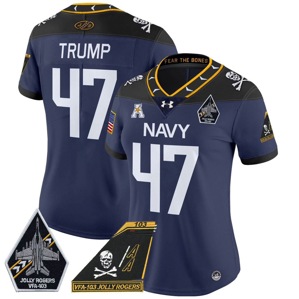Women's NM 2024 Jolly Rogers Patch Vapor Limited Jersey - Stitched