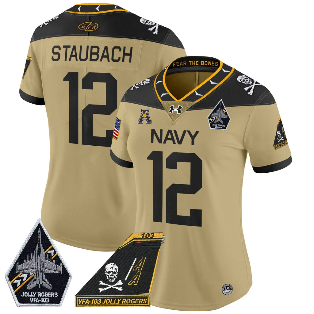 Women's NM 2024 Jolly Rogers Patch Vapor Limited Jersey - Stitched