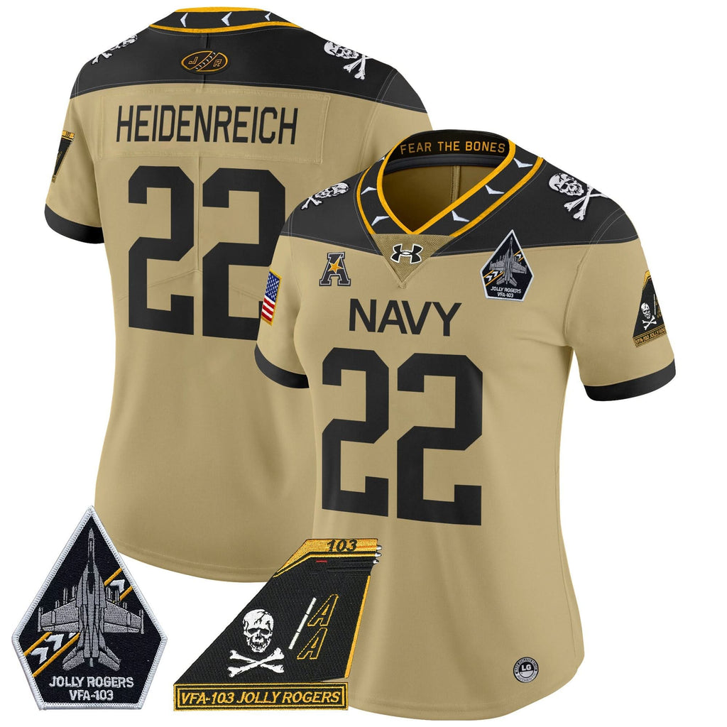 Women's NM 2024 Jolly Rogers Patch Vapor Limited Jersey - Stitched