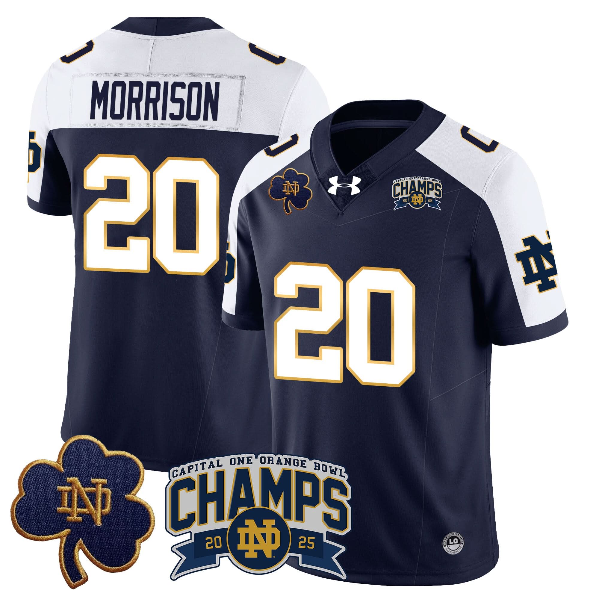 NDFI 2025 Orange Bowl Champions Jersey N6