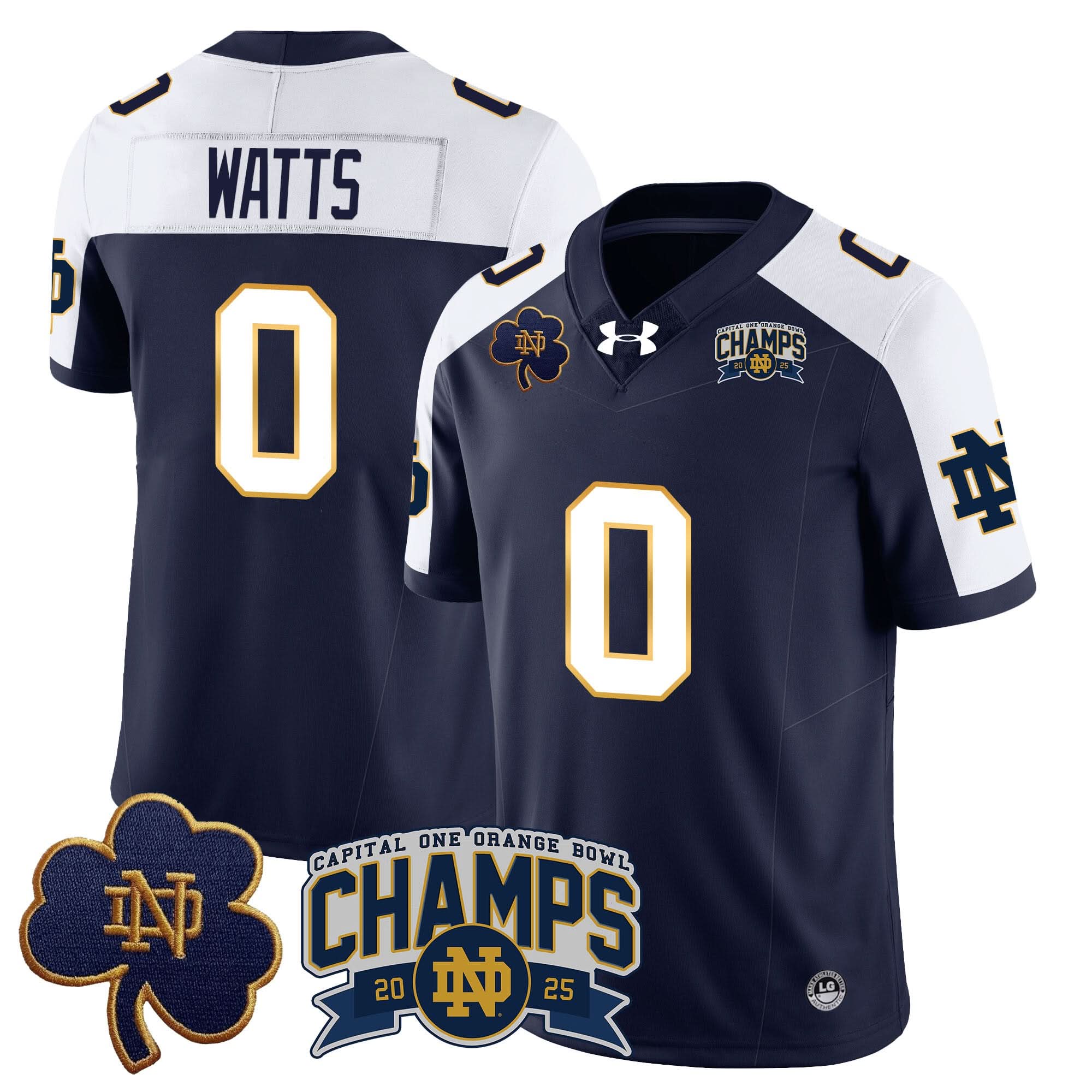 NDFI 2025 Orange Bowl Champions Jersey N6