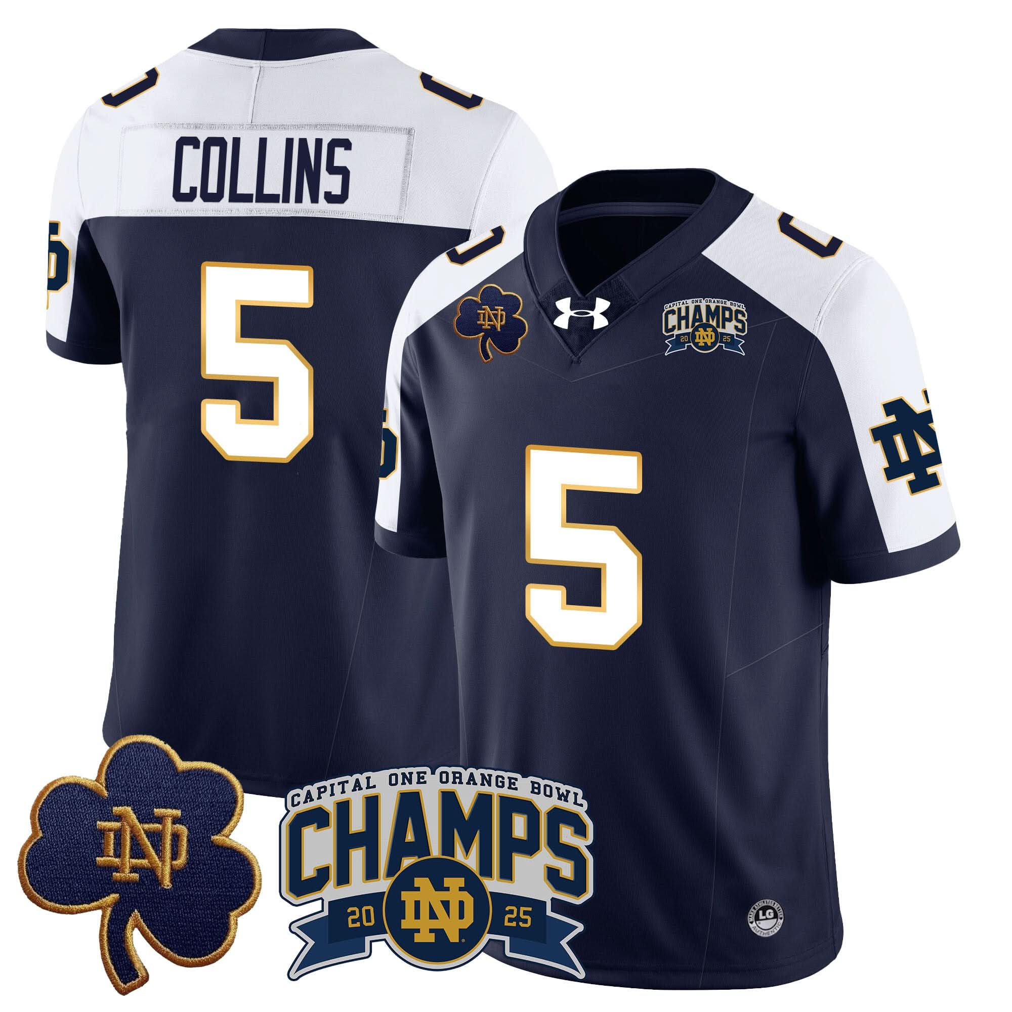 NDFI 2025 Orange Bowl Champions Jersey N6