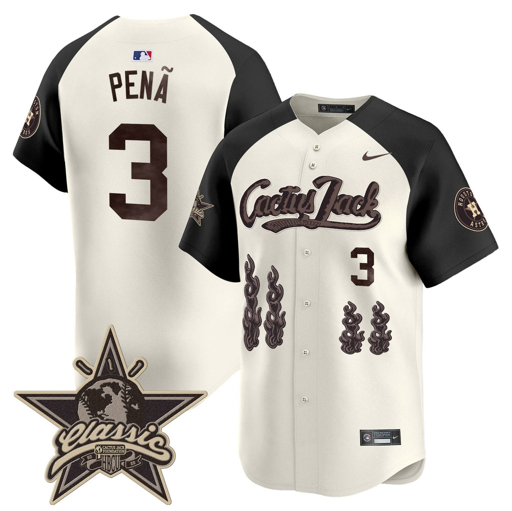 HOU Cactus Jack 2025 Vapor Premier Limited Jersey - Stitched