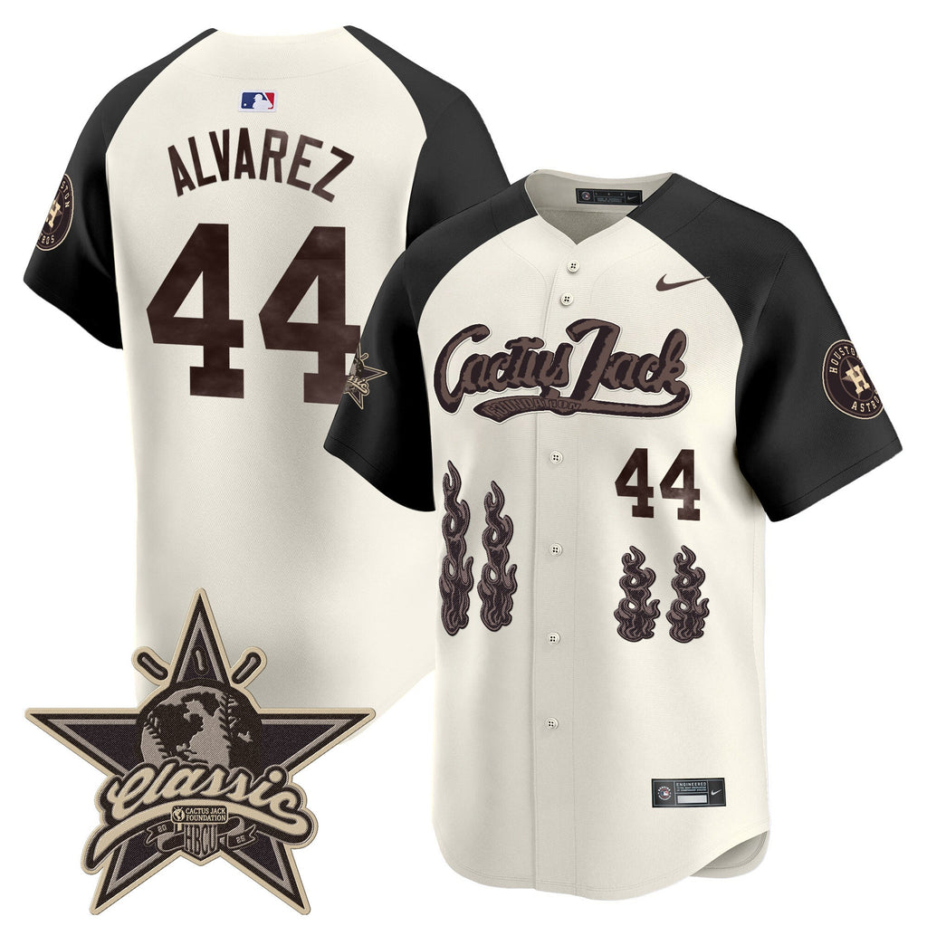 HOU Cactus Jack 2025 Vapor Premier Limited Jersey - Stitched