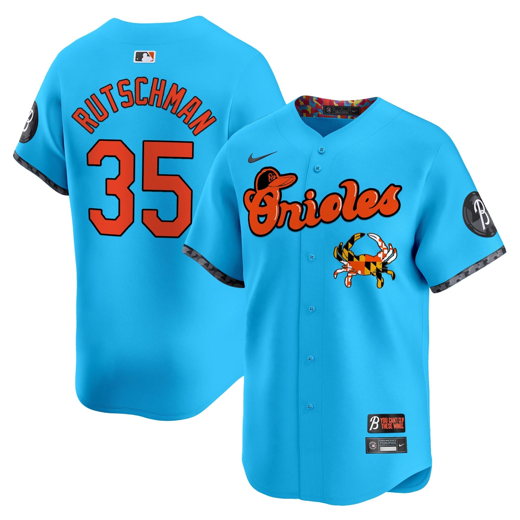 BAL Maryland Blue Crab Vapor Premier Limited Jersey - Stitched