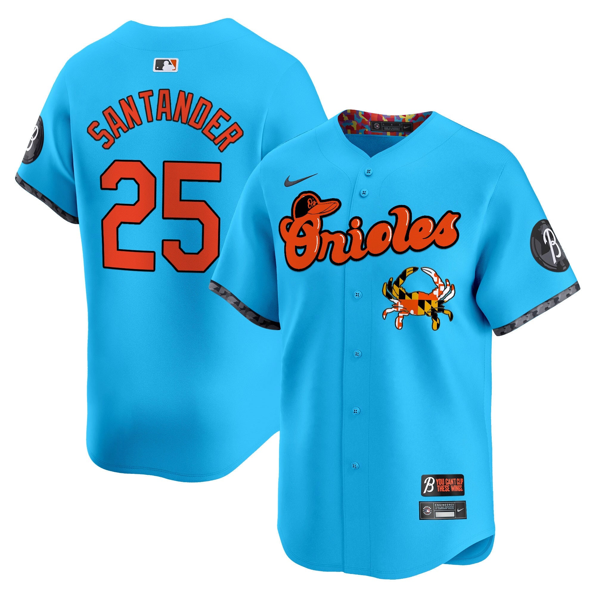 BAL Maryland Blue Crab Vapor Premier Limited Jersey - Stitched