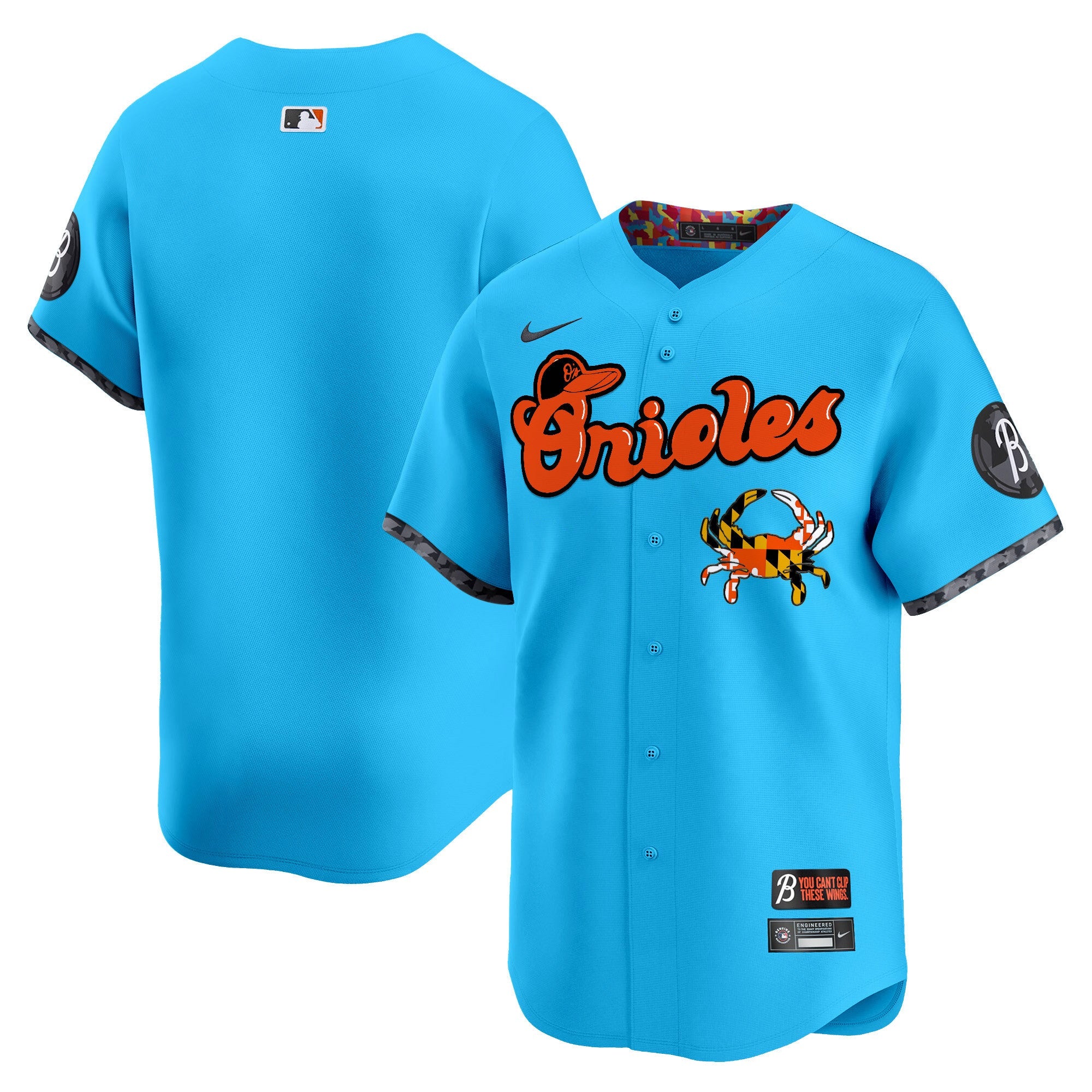 BAL Maryland Blue Crab Vapor Premier Limited Jersey - Stitched