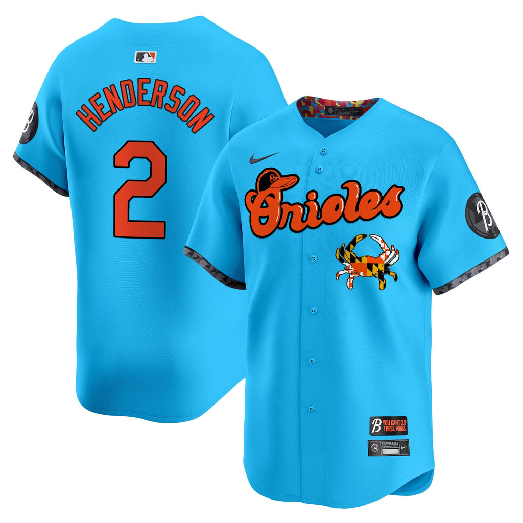 BAL Maryland Blue Crab Vapor Premier Limited Jersey - Stitched