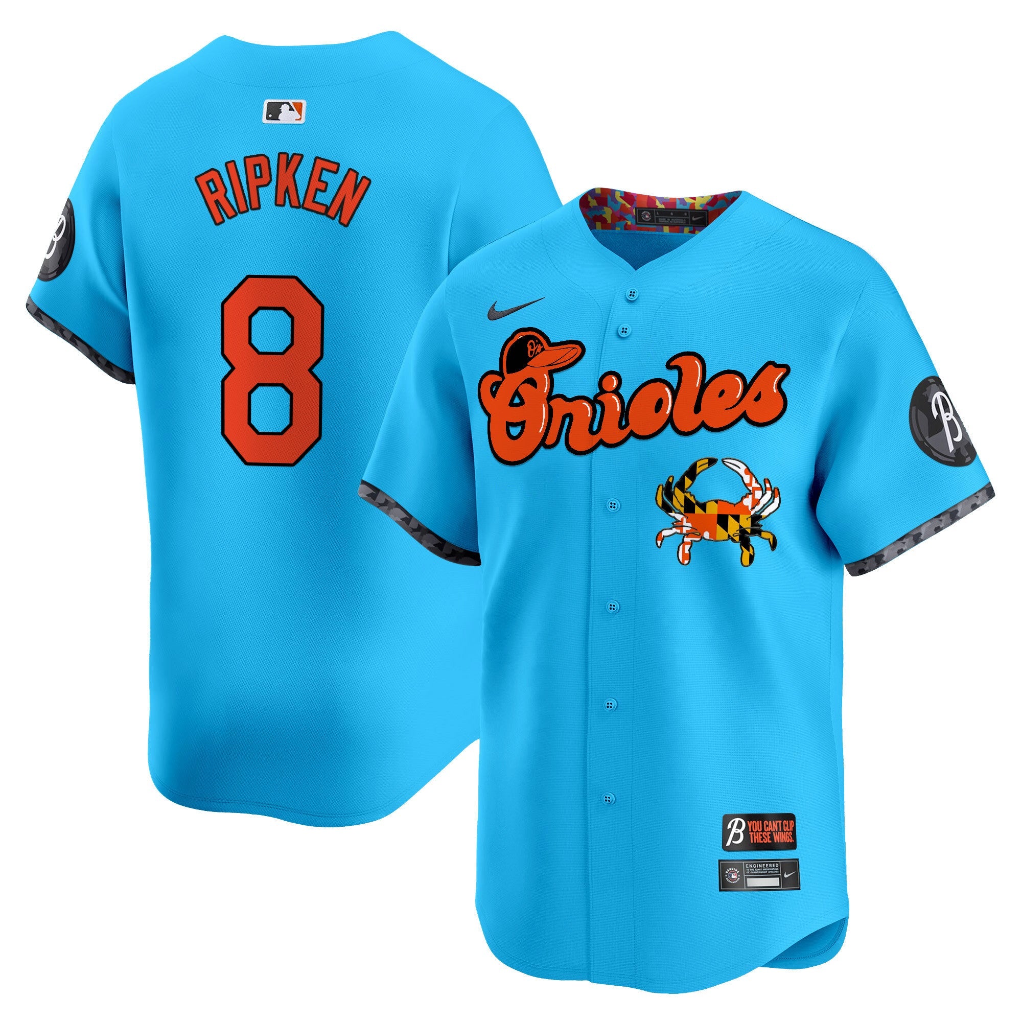 BAL Maryland Blue Crab Vapor Premier Limited Jersey - Stitched