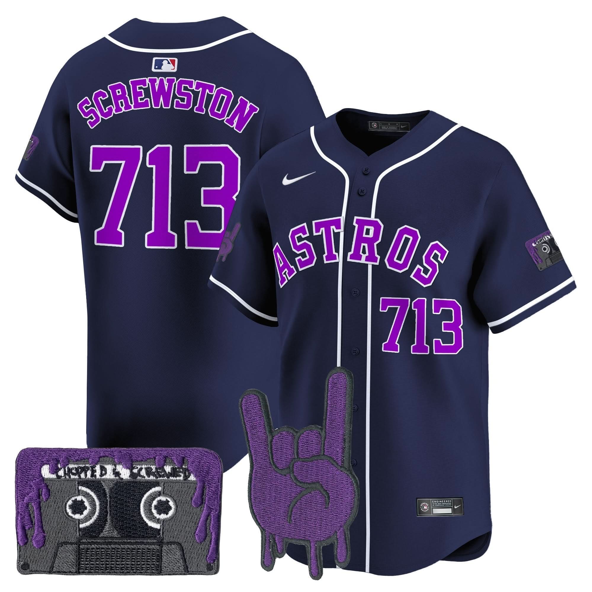 HA DJ Screw Patch Vapor Premier Limited Jersey - Stitched