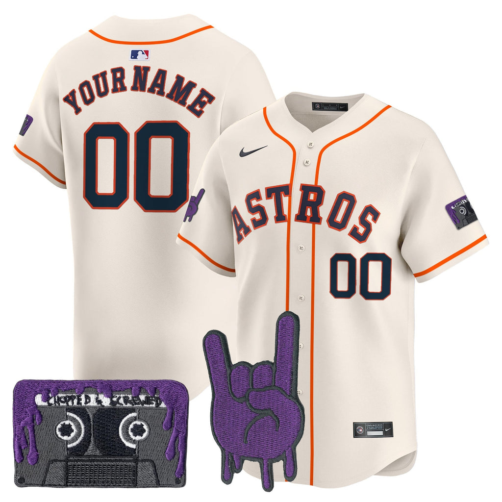 HOU DJ Screw Patch Vapor Premier Limited Custom Jersey - Stitched