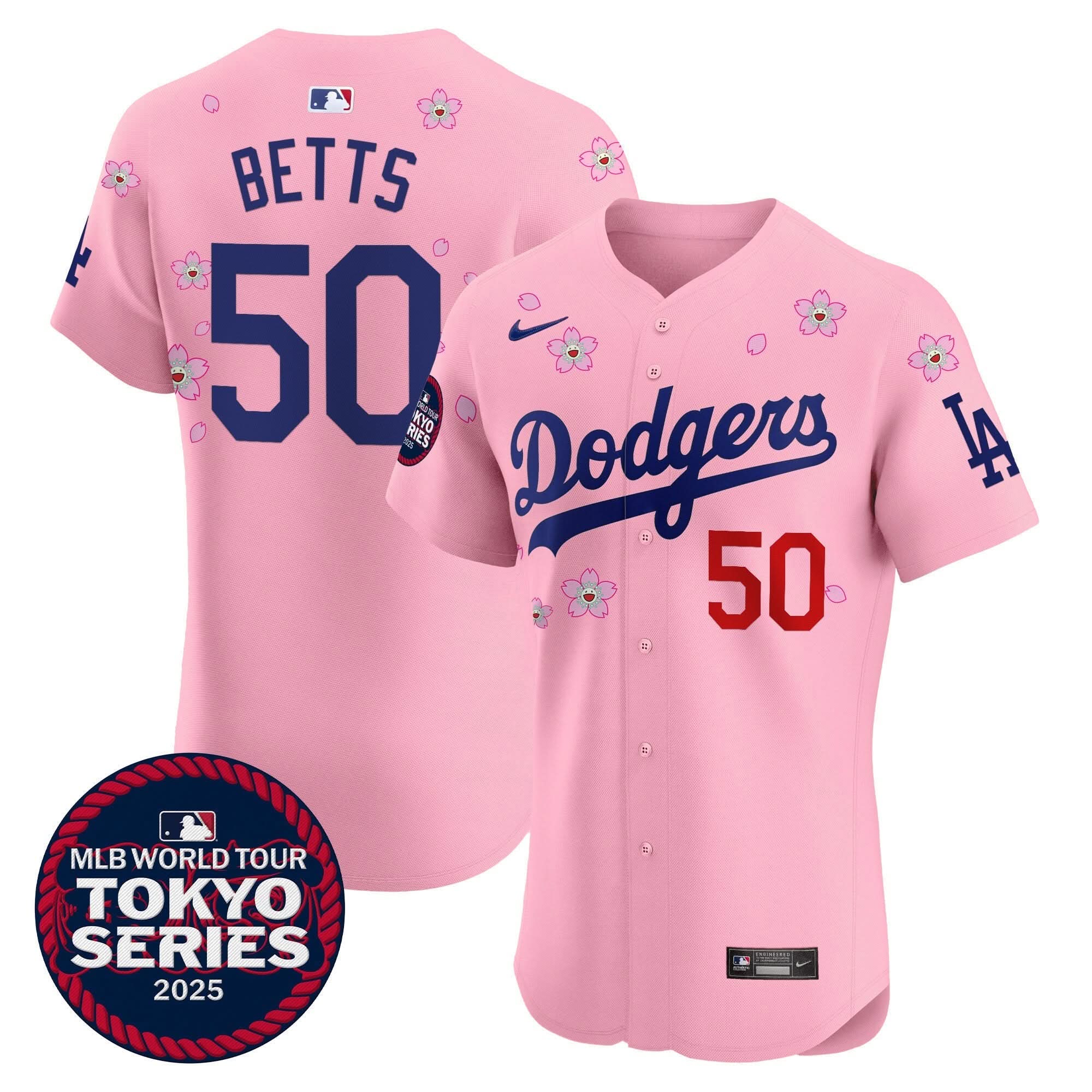 LAD Tokyo Series 2025 Vapor Premier Elite Jersey - Stitched