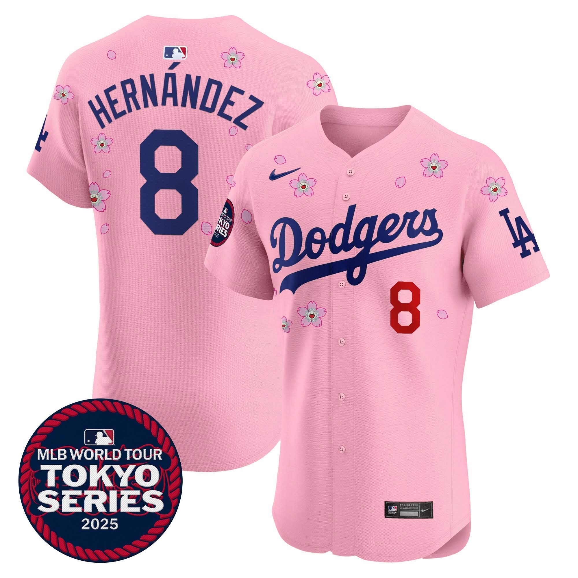 LAD Tokyo Series 2025 Vapor Premier Elite Jersey - Stitched