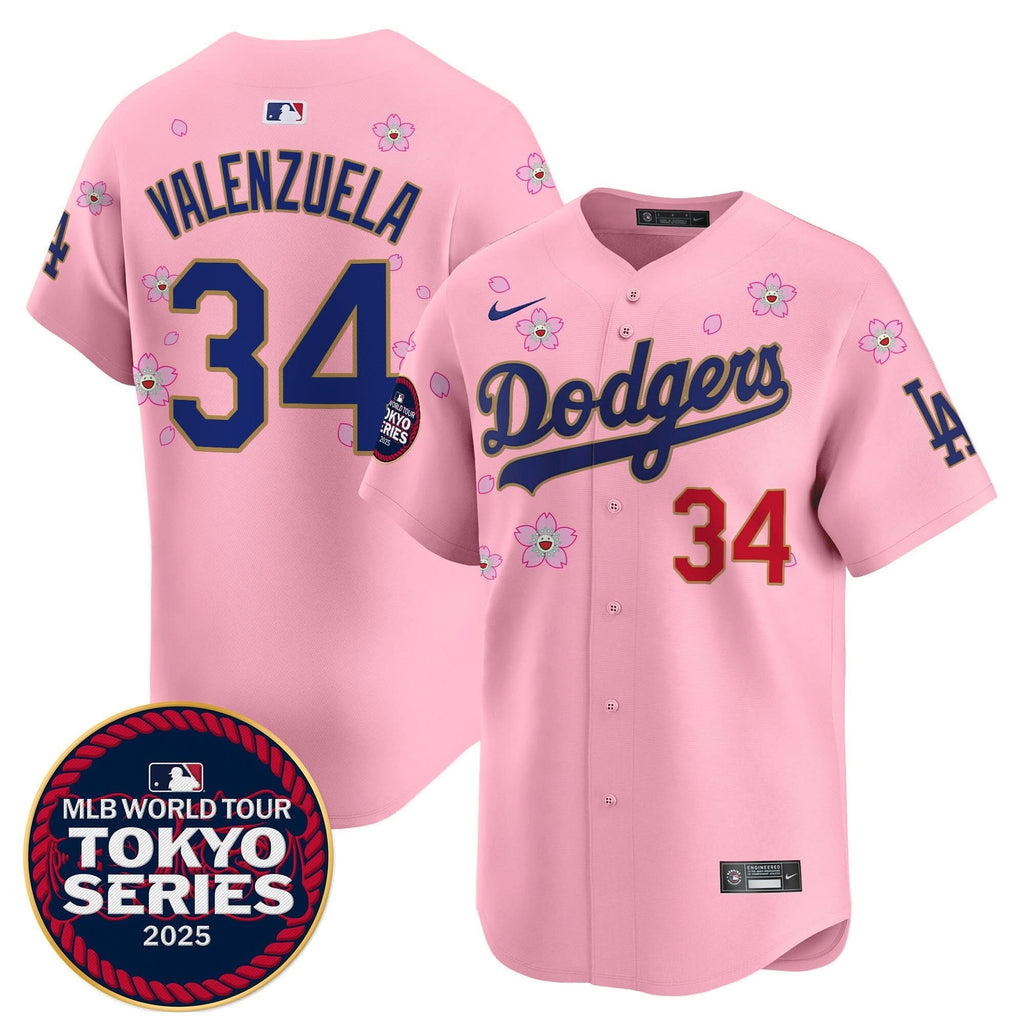 LAD Tokyo Series 2025 Gold Trim Vapor Premier Limited Jersey - Stitched