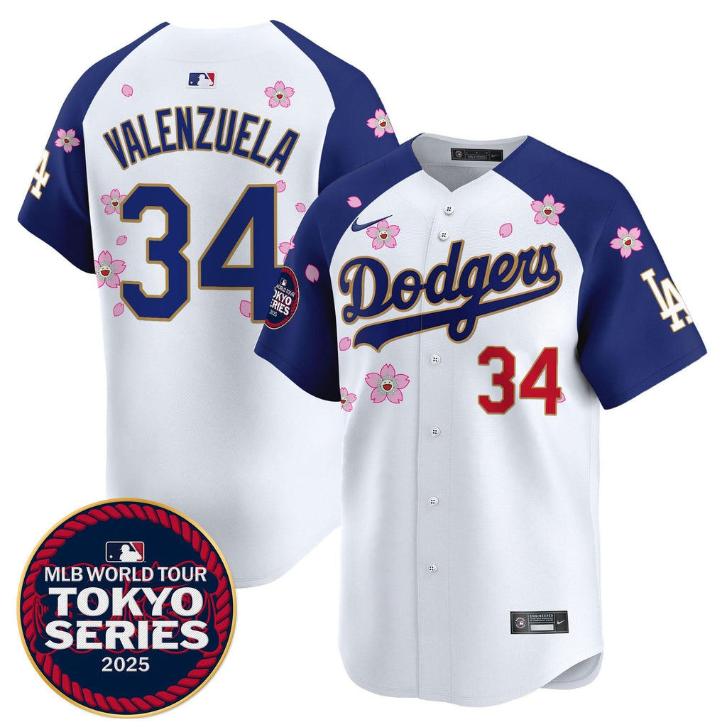 LAD Tokyo Series 2025 Gold Trim Vapor Premier Limited Jersey - Stitched