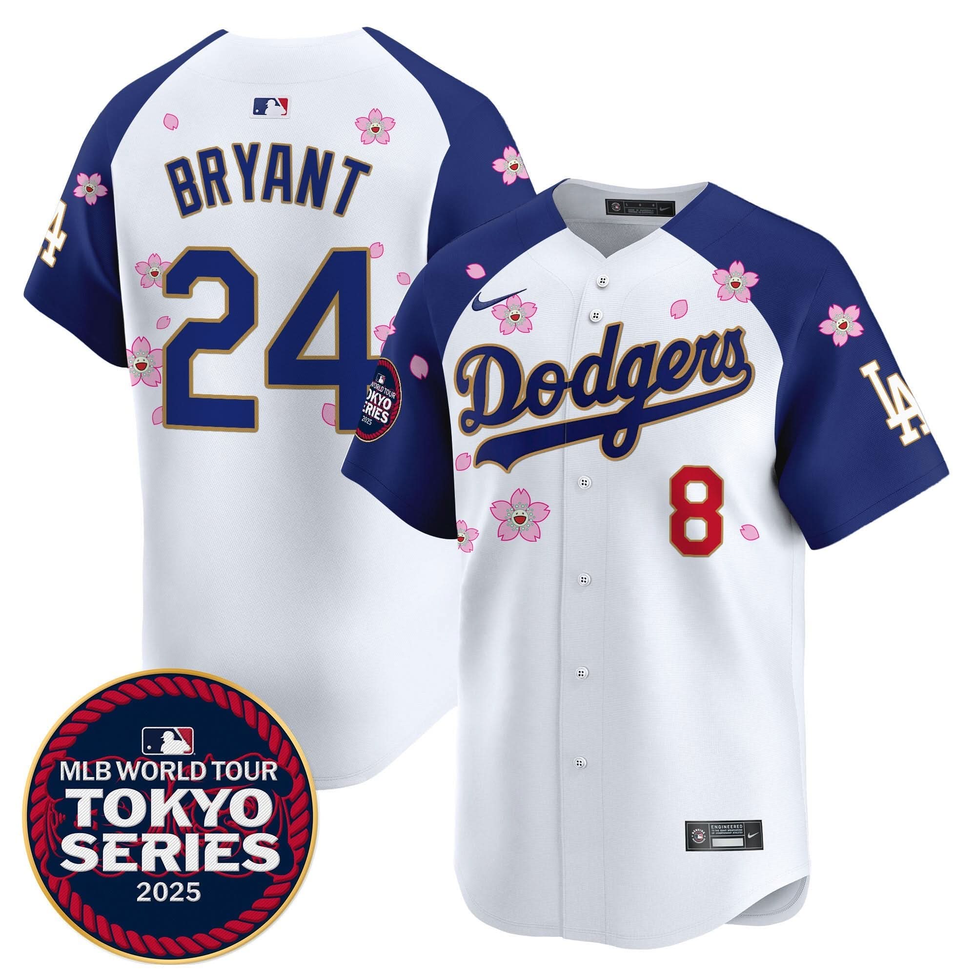 LAD Tokyo Series 2025 Gold Trim Vapor Premier Limited Jersey - Stitched