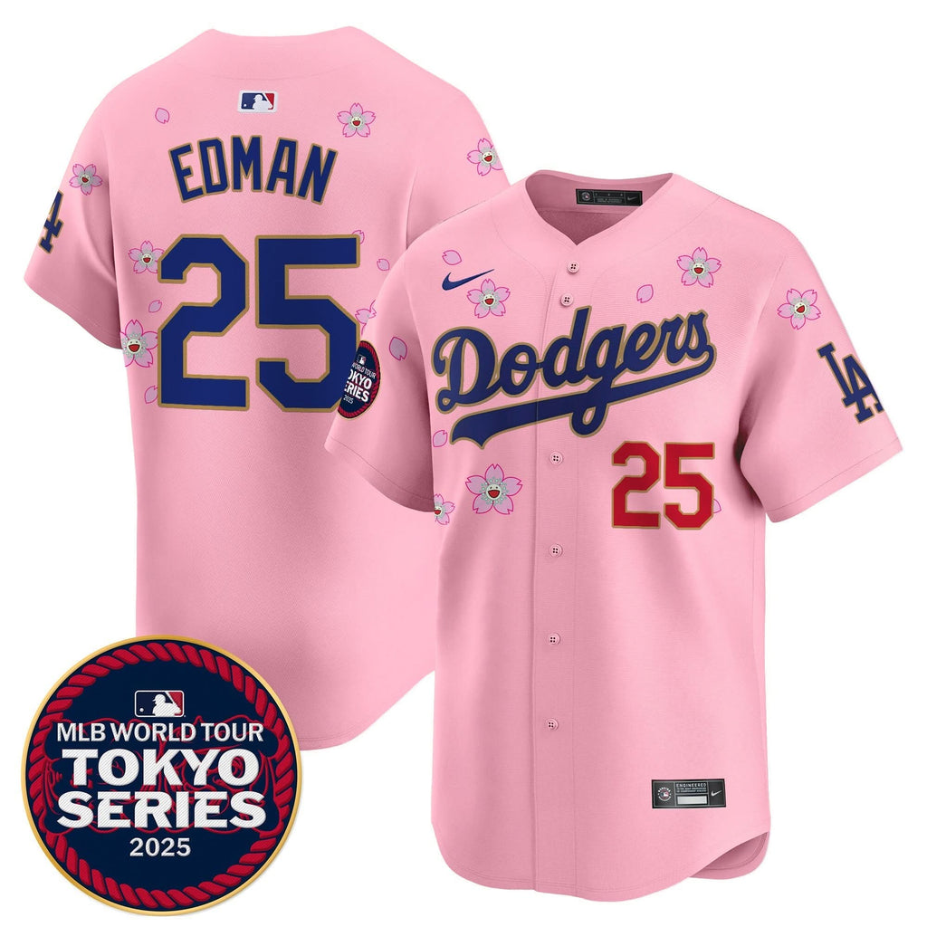 LAD Tokyo Series 2025 Gold Trim Vapor Premier Limited Jersey - Stitched