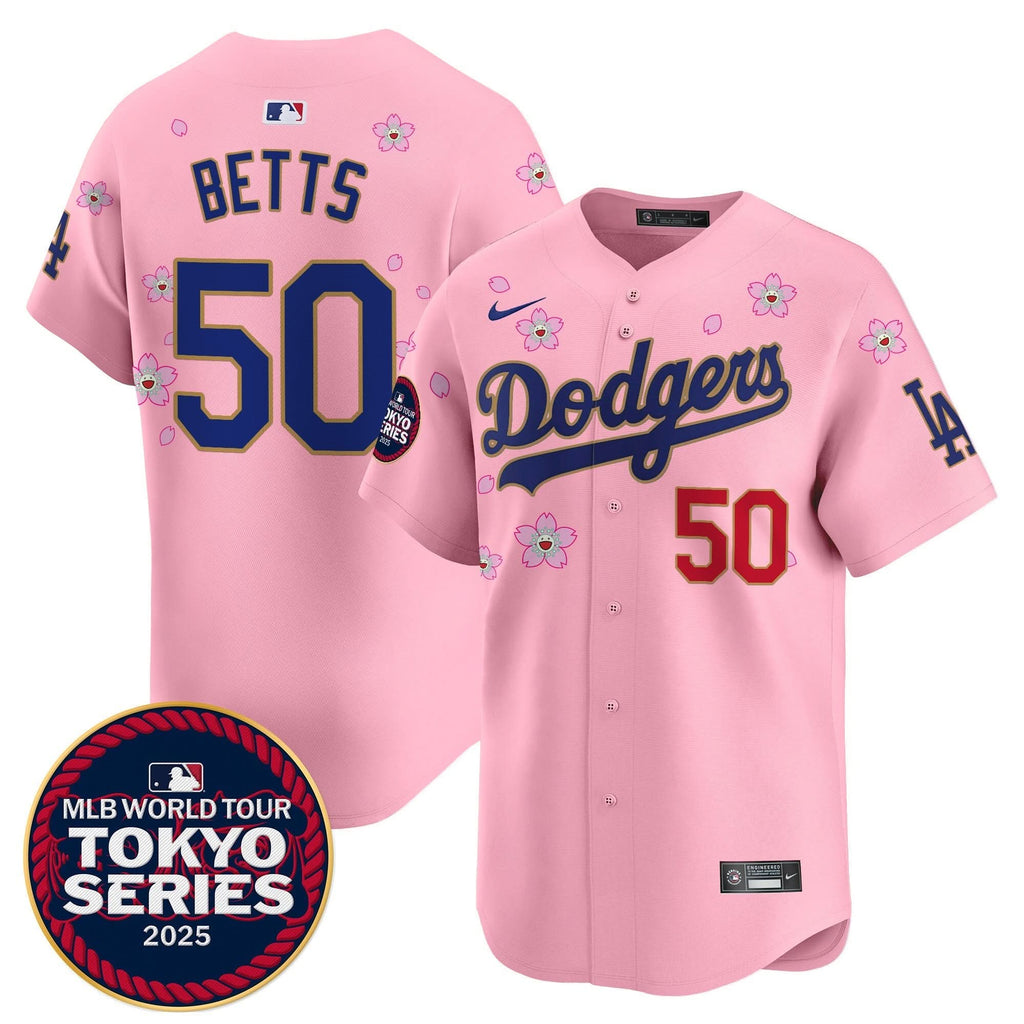 LAD Tokyo Series 2025 Gold Trim Vapor Premier Limited Jersey - Stitched