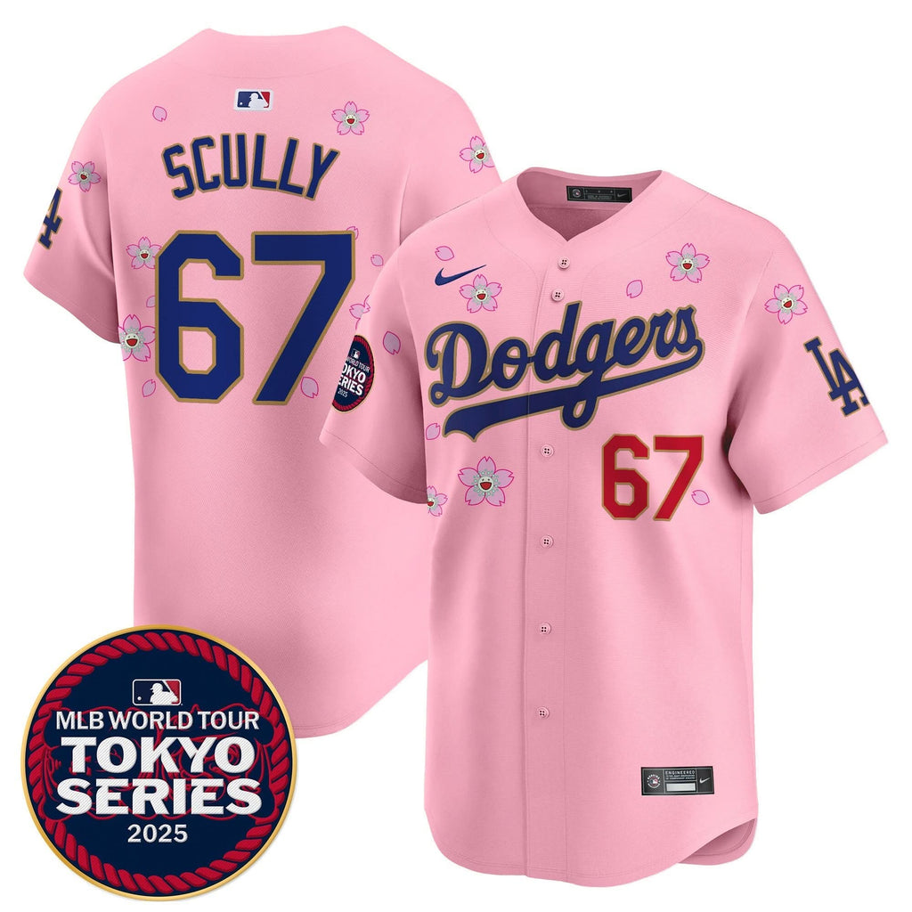 LAD Tokyo Series 2025 Gold Trim Vapor Premier Limited Jersey - Stitched