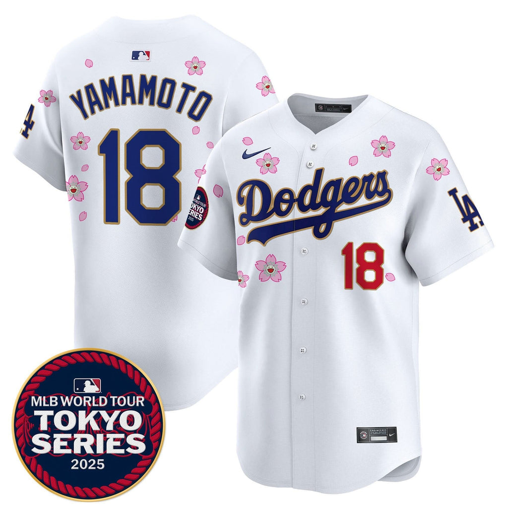 LAD Tokyo Series 2025 Gold Trim Vapor Premier Limited Jersey V2 - Stitched