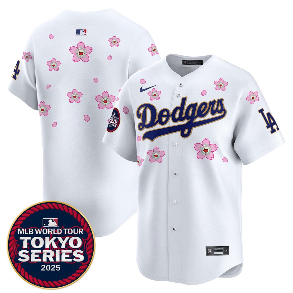 LAD Tokyo Series 2025 Gold Trim Vapor Premier Limited Jersey V2 - Stitched
