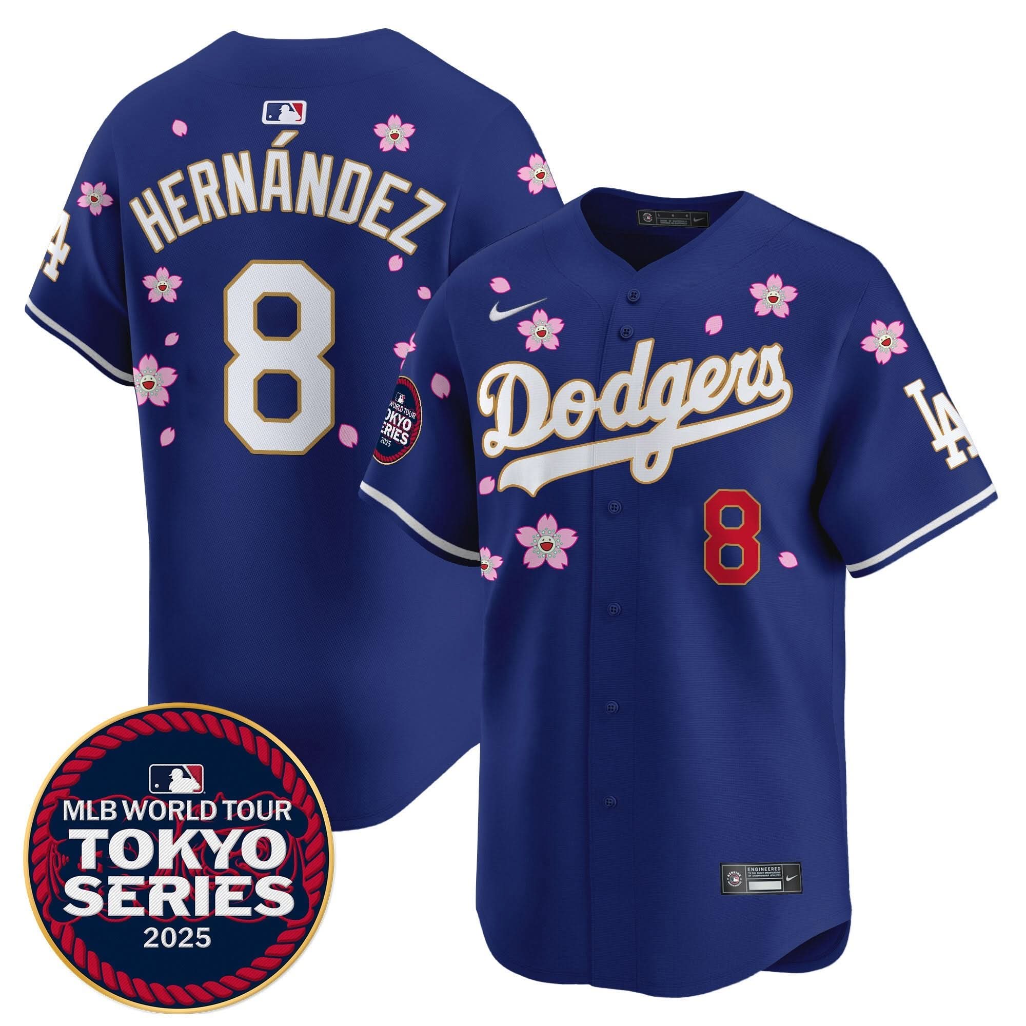LAD Tokyo Series 2025 Gold Trim Vapor Premier Limited Jersey V2 - Stitched