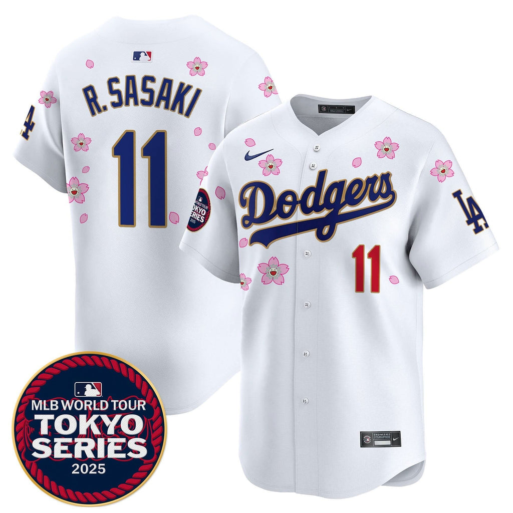 LAD Tokyo Series 2025 Gold Trim Vapor Premier Limited Jersey V2 - Stitched