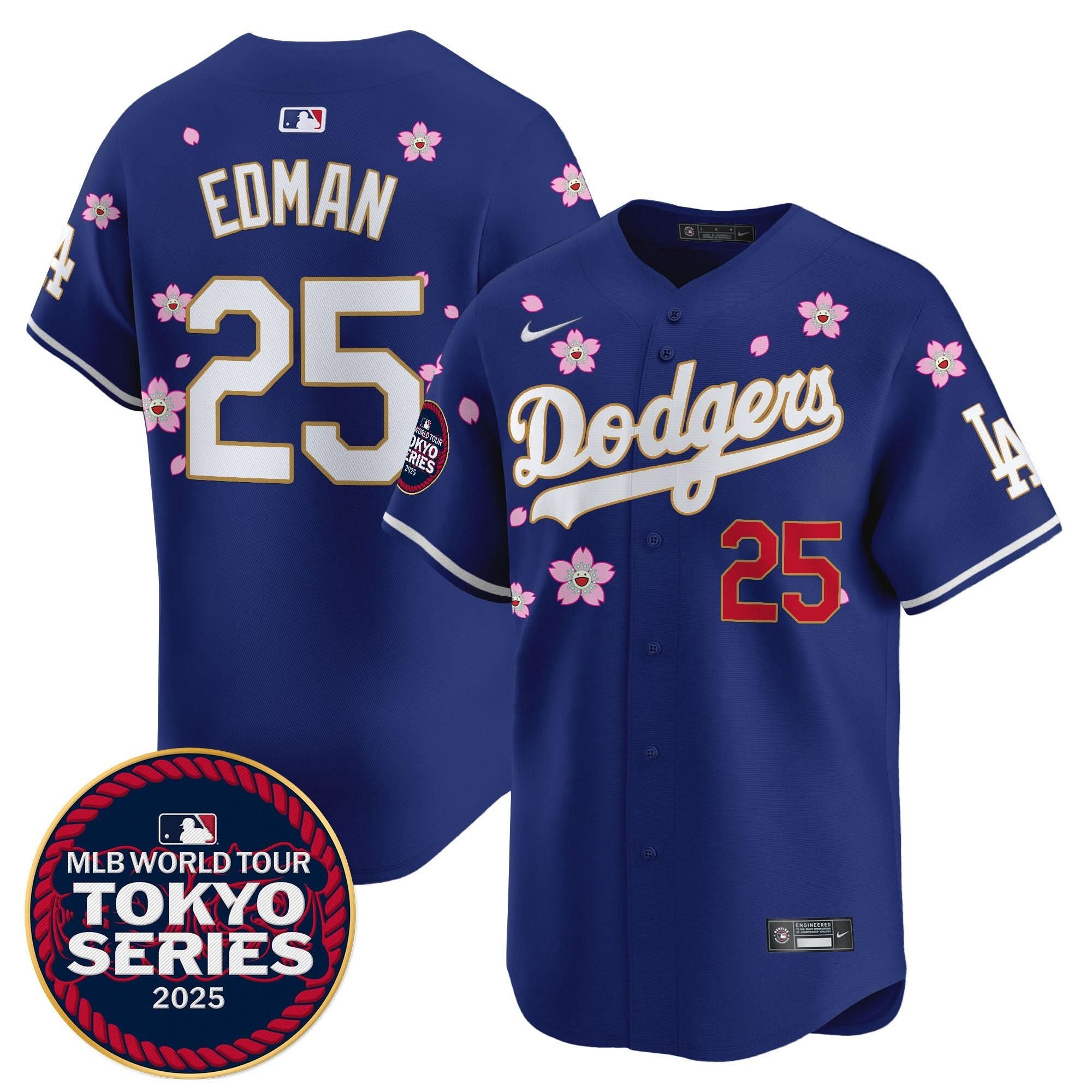 LAD Tokyo Series 2025 Gold Trim Vapor Premier Limited Jersey V2 - Stitched