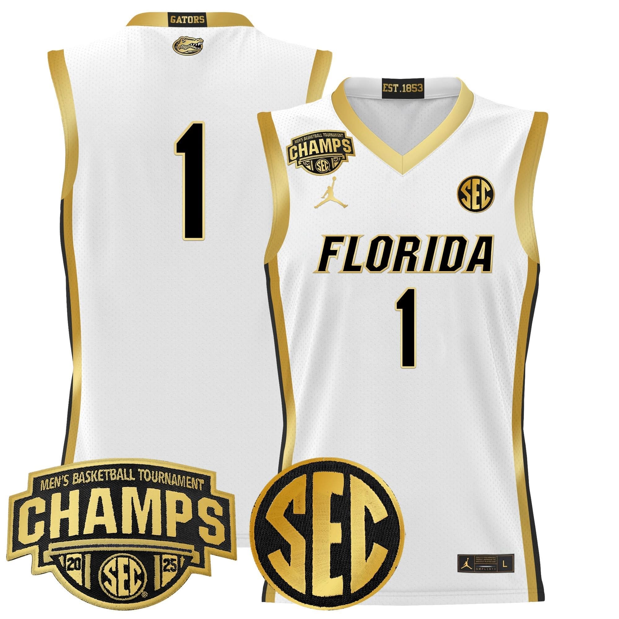FG 2025 SEC Conference Tournament Champions Basketball Jersey - Stitched