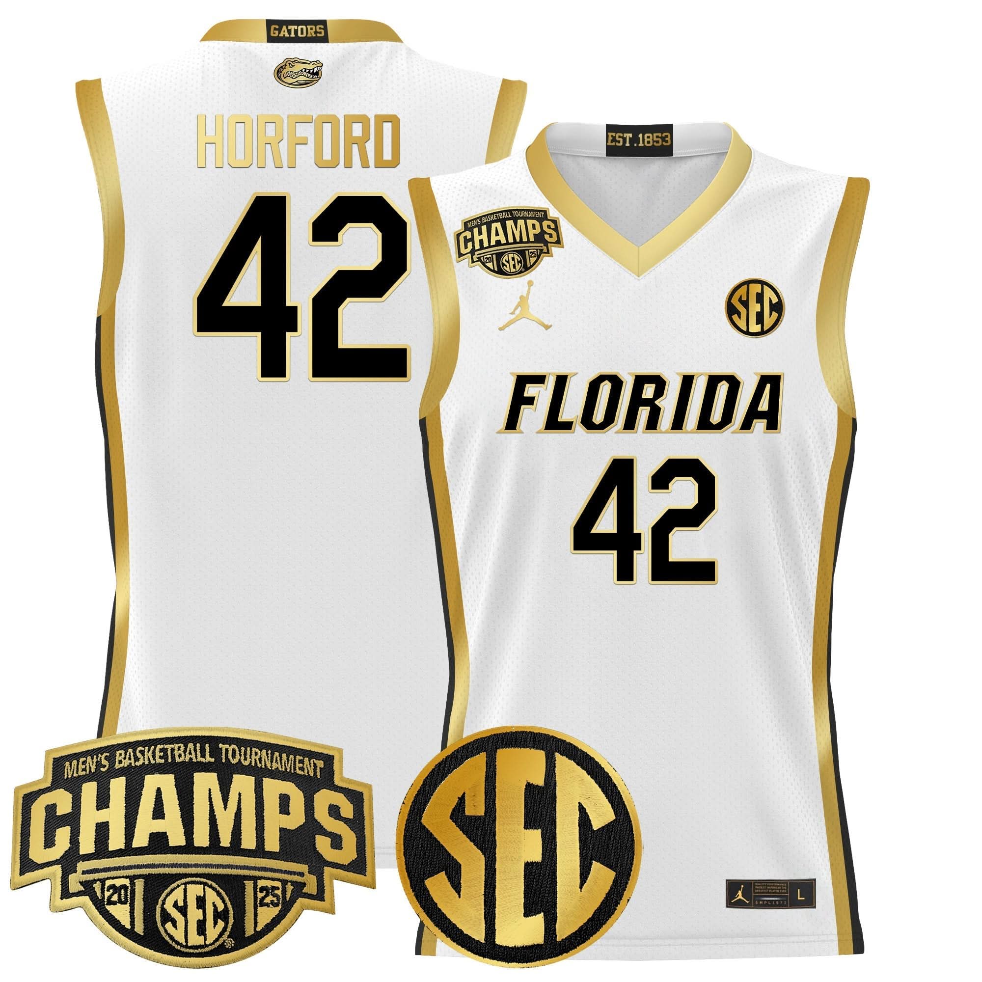 FG 2025 SEC Conference Tournament Champions Basketball Jersey - Stitched