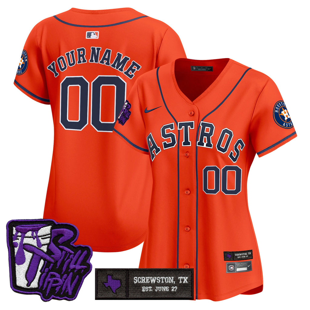 HOU DJ Screw Still Tippin Purple Patch Vapor Premier Limited Custom Jersey - Stitched