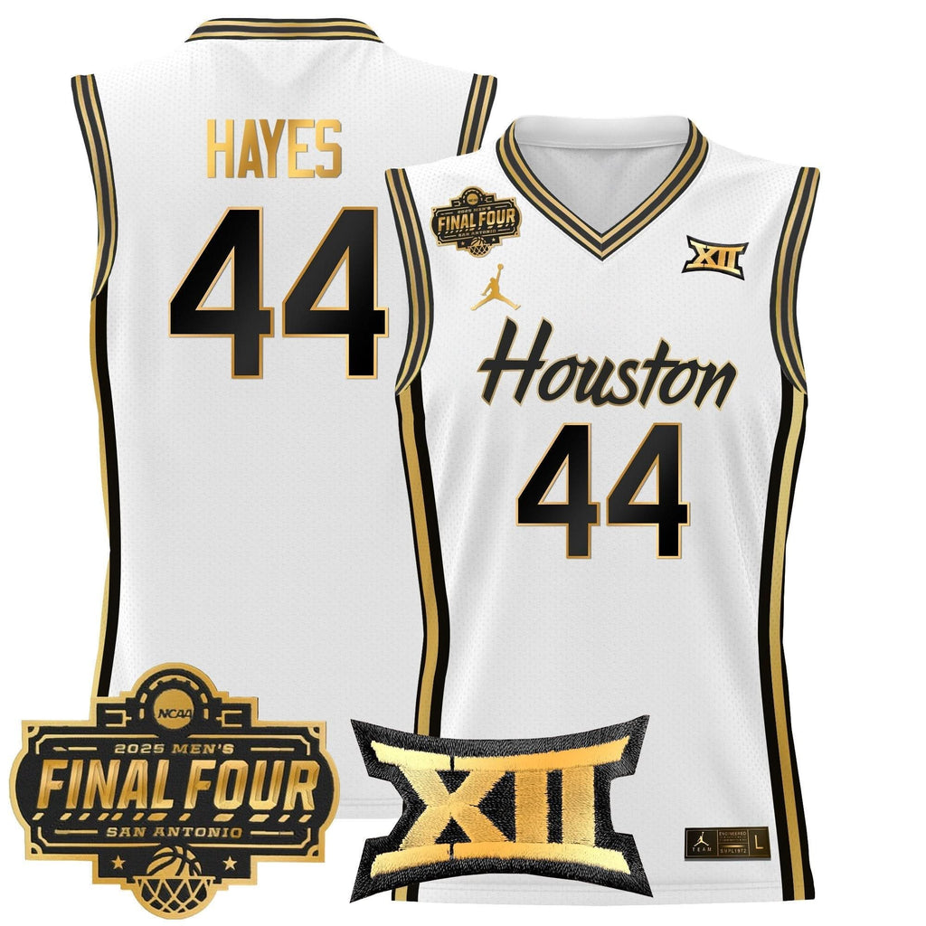 HOU 2025 Final Four Patch Basketball Jersey - Stitched