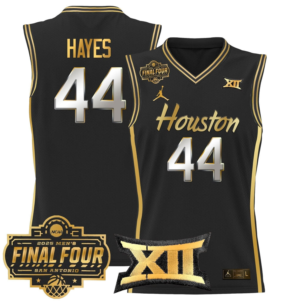 HOU 2025 Final Four Patch Basketball Jersey - Stitched