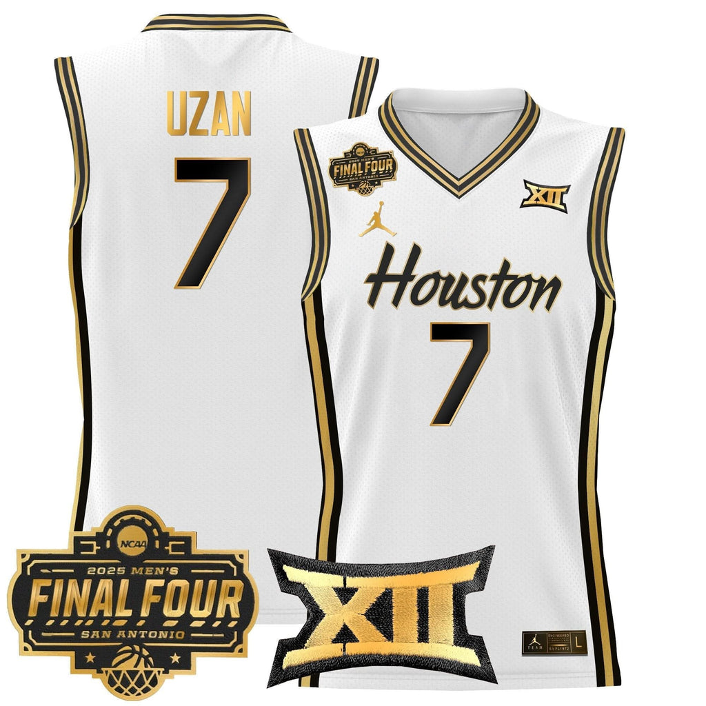 HOU 2025 Final Four Patch Basketball Jersey - Stitched