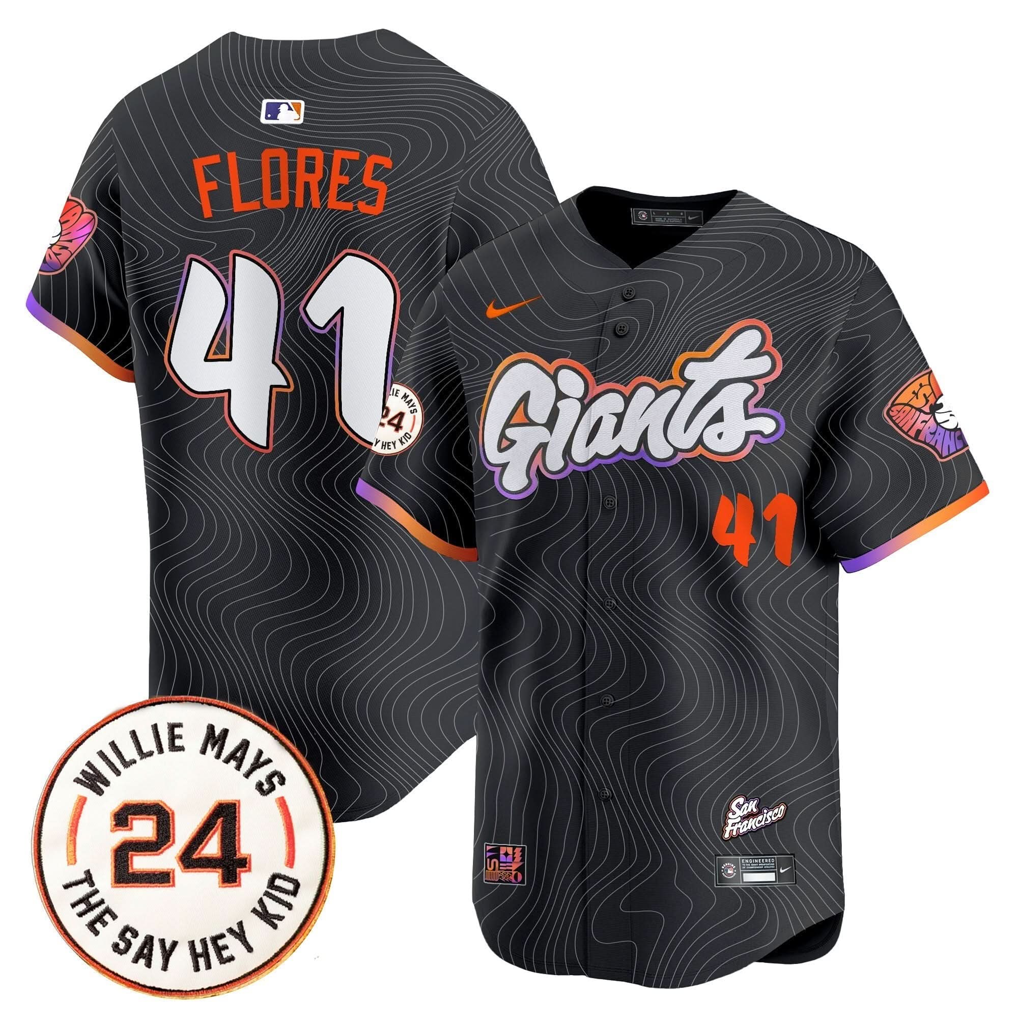 SFG 2025 Willie Mays Patch Vapor Premier Limited Jersey - Stitched