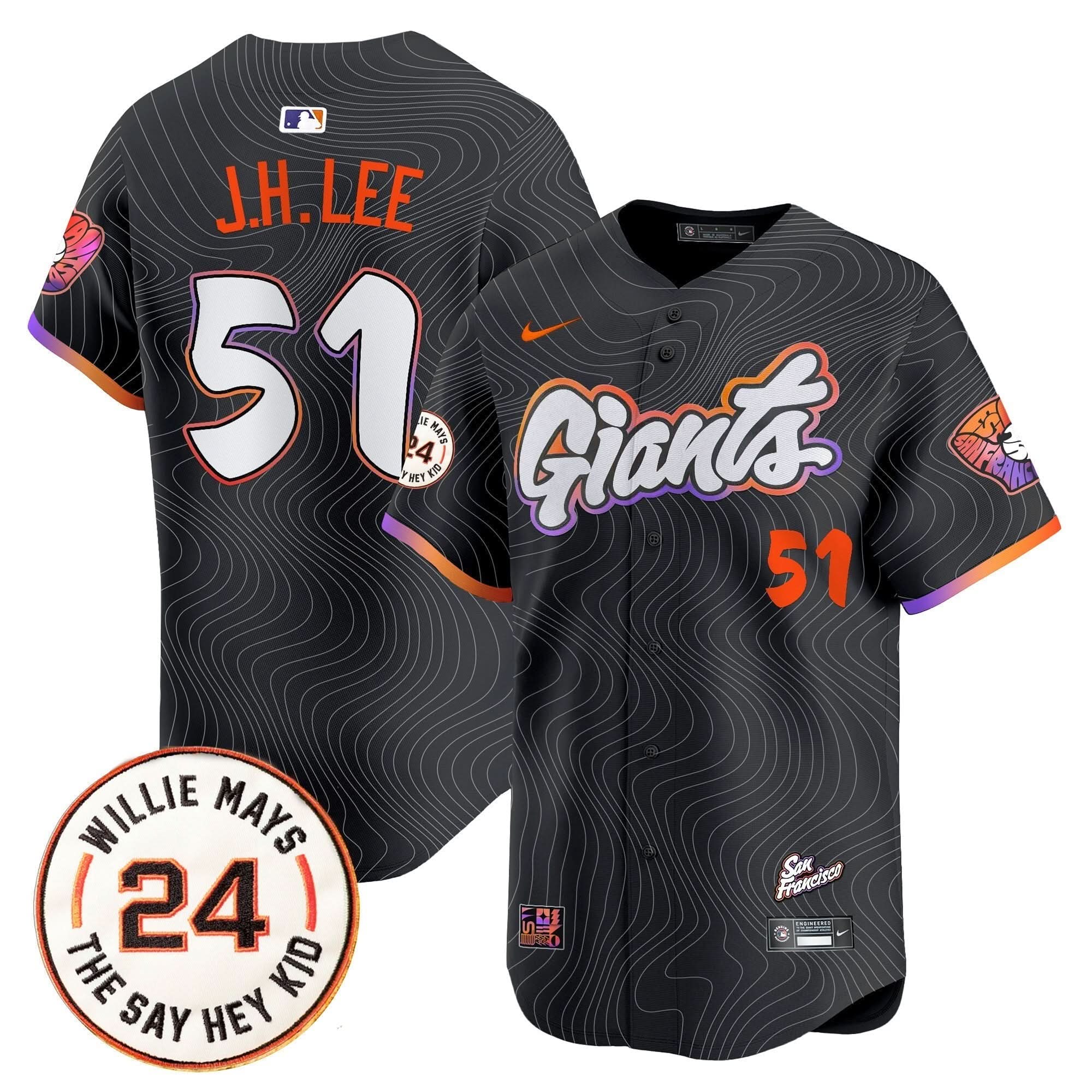 SFG 2025 Willie Mays Patch Vapor Premier Limited Jersey - Stitched